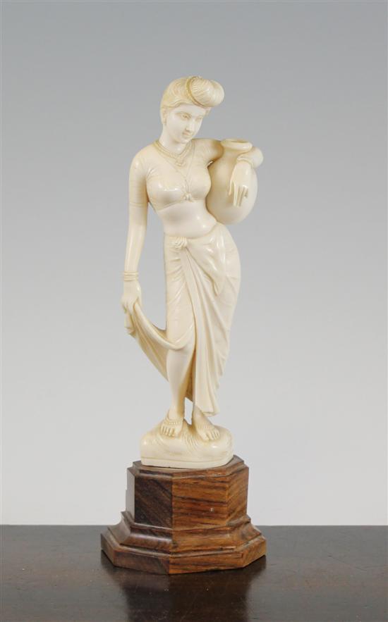 An Indian ivory figure of a