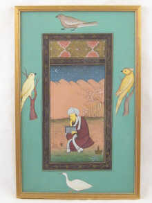 An Indian miniature of a