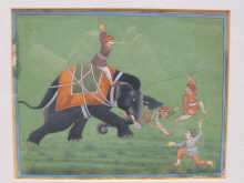 An Indian miniature of an