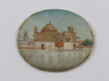 An Indian miniature on ivory of the