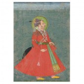 AN INDIAN MINIATURE PAINTING O