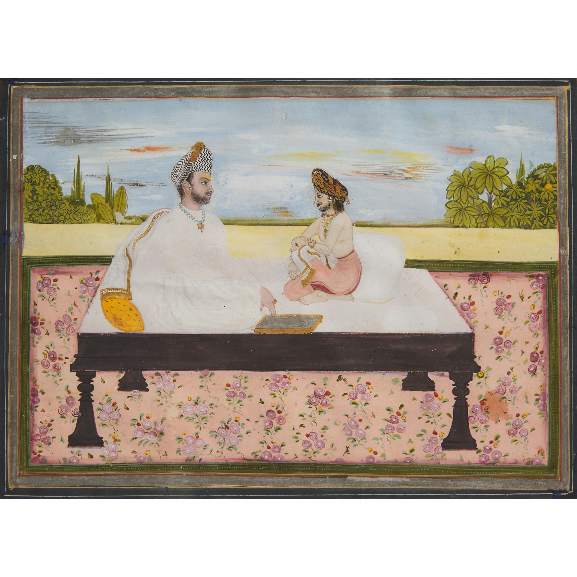 An Indian Miniature Painting of a