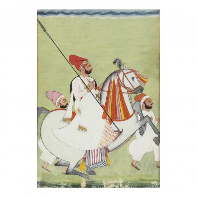 AN INDIAN MINIATURE PAINTING OF