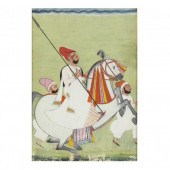 AN INDIAN MINIATURE PAINTING O