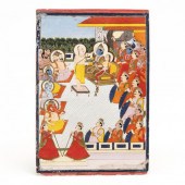 AN INDIAN MINIATURE PAINTING O
