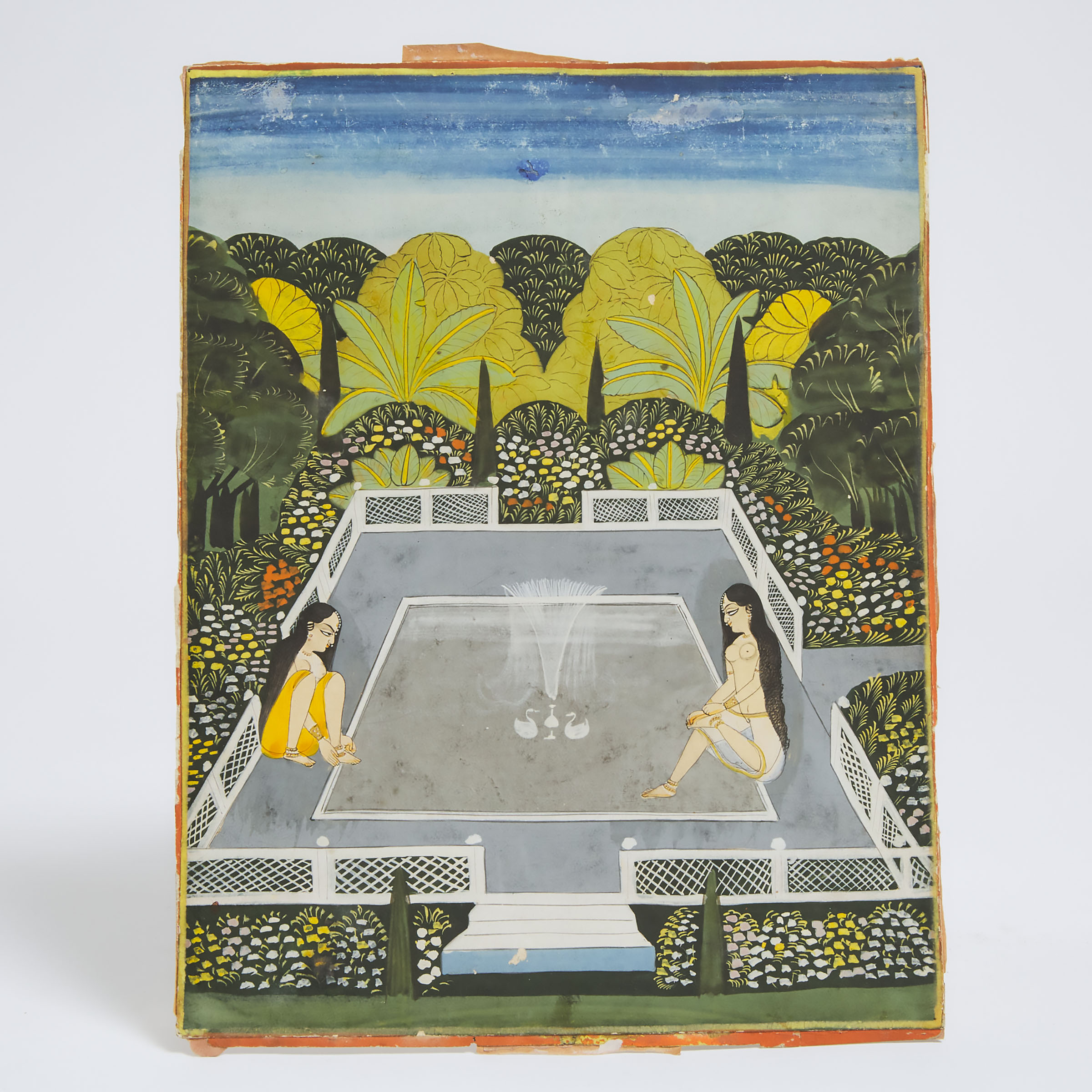 An Indian Painting of Two Female