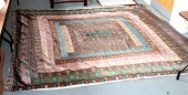 An Indian silk bedcover multi