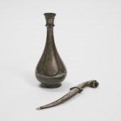 An Indian Silver-Inlaid Bidri
