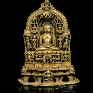 An Indian Silver Inlaid Brass