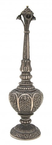 An Indian Silver Rosewater Spr