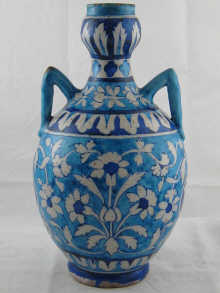 An Indian two handled ceramic