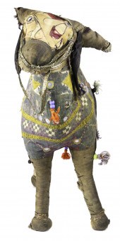AN INDIAN VINTAGE FABRIC BRAHM