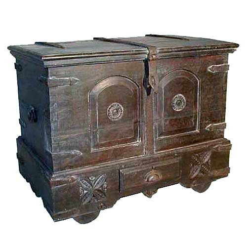 An Indo-Portuguese Carved Teak