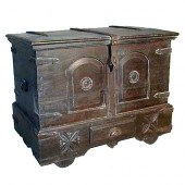 An Indo-Portuguese Carved Teak