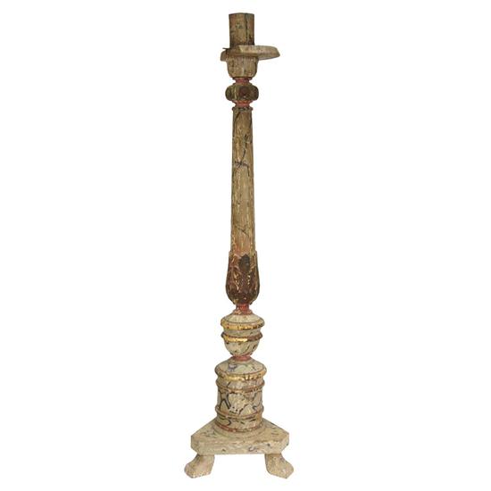 An Indo-Portuguese Faux-Marble Teak