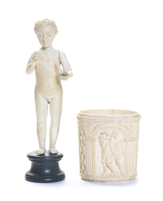 *An Indo Portuguese Ivory Figure of