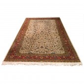 AN INDO-TABRIZ CARPET, 18'3" X