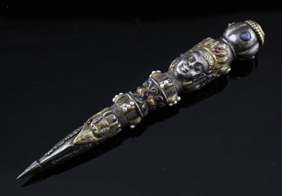 An Indo-Tibetan silver parcel