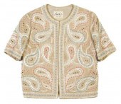 An Inez Tan Velvet Jacket with