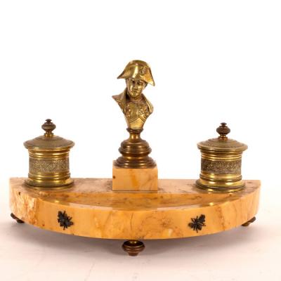 An inkstand, the central desk