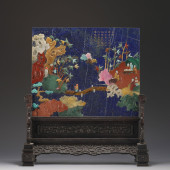 AN INLAID TREASURE SCREEN WITH