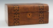 An Inlaid Wood Box Measuring a