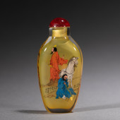 AN INSIDE-PAINTED FIGURAL STOR