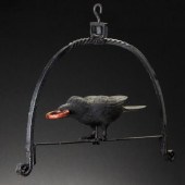 AN INTERESTING 19TH C. RAVEN A