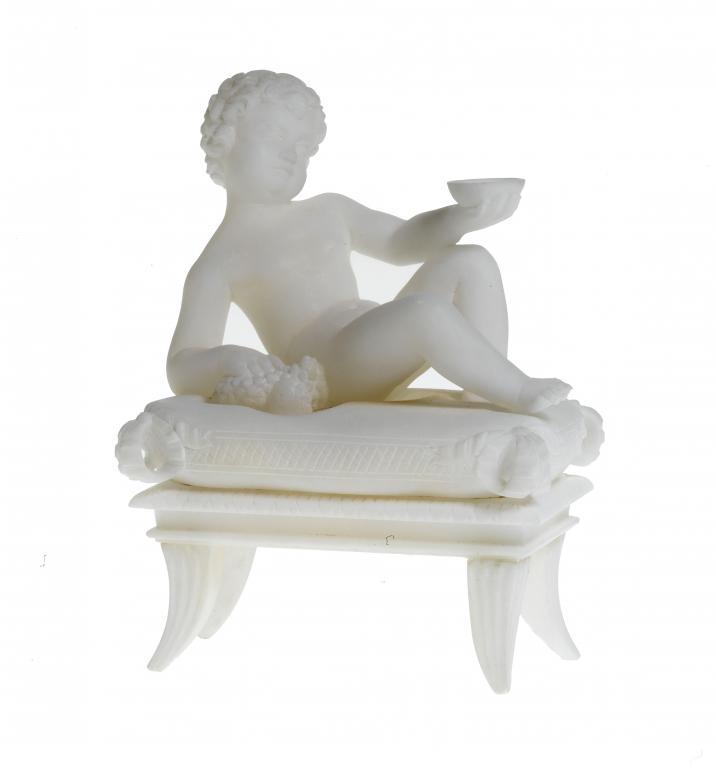 AN INTERESTING CARVED ALABASTER