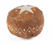 AN INUIT HIDE-COVERED KICKBALL