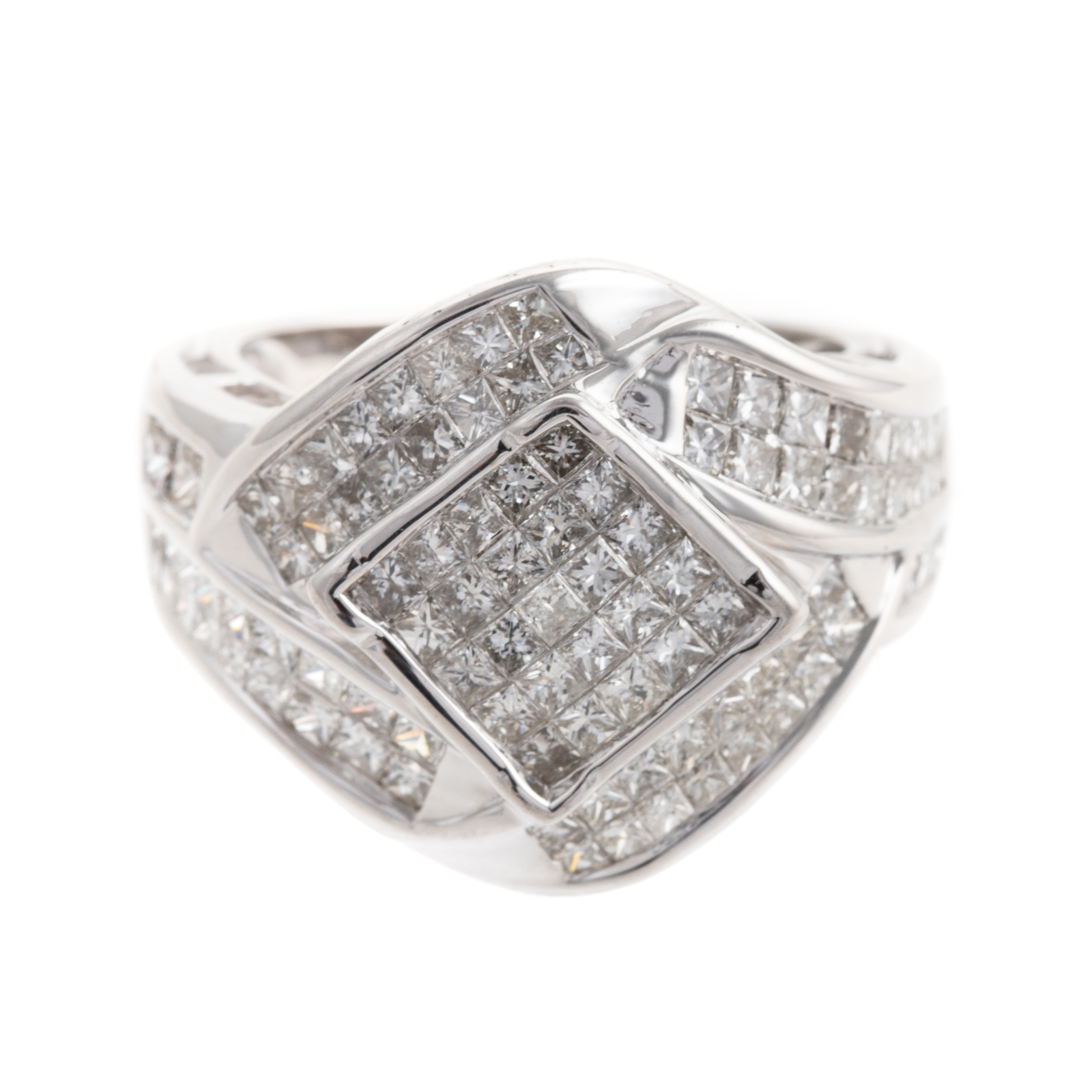 AN INVISIBLY SET PRINCESS CUT