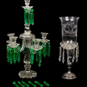 An Irish Cut and Colored Glass