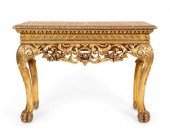 AN IRISH GEORGE II STYLE GILTW