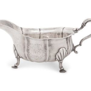 An Irish George III Silver Sauce