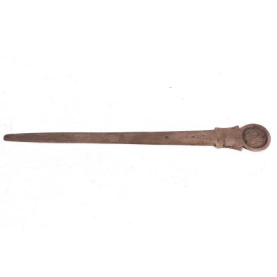 An Irish silver meat skewer,