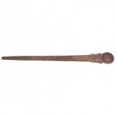 An Irish silver meat skewer, m