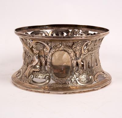 An Irish silver potato ring, Weir &