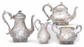 An Irish Victorian silver four