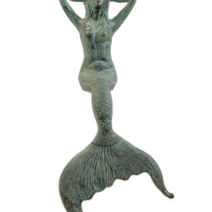 An Iron Figure of a Mermaid 20th