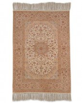 AN ISFAHAN SILK RUGAn Isfahan