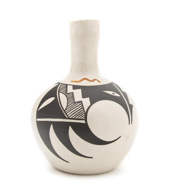 An Isleta Candle Stick Polychrome