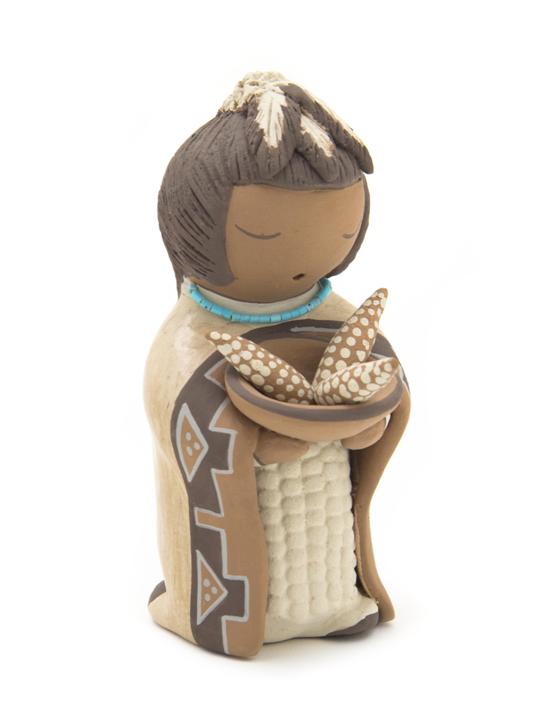 An Isleta Corn Maiden signed Stella
