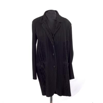 An Issey Miyake black long-line