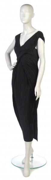 An Issey Miyake Black Pleated