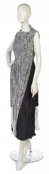 An Issey Miyake Black Pleated