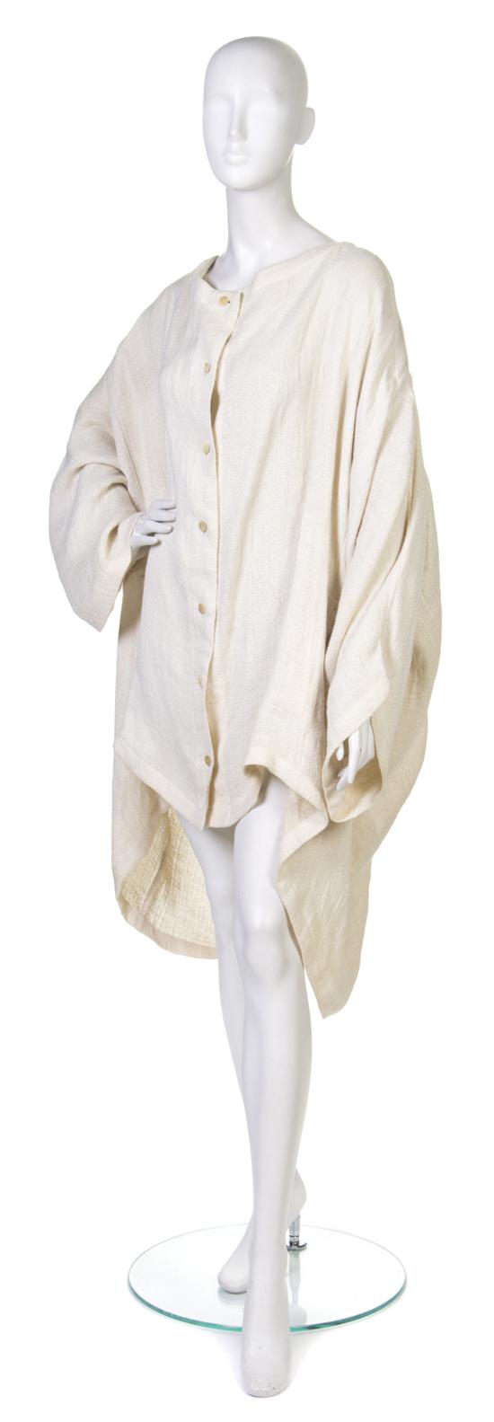 An Issey Miyake Cream Linen