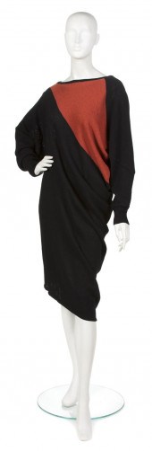 An Issey Miyake Red and Black