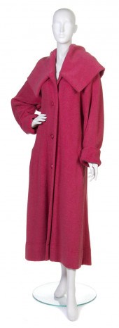 An Issey Miyake Red Coat overs