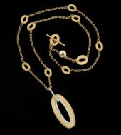 An Italian 18k Gold and Diamon