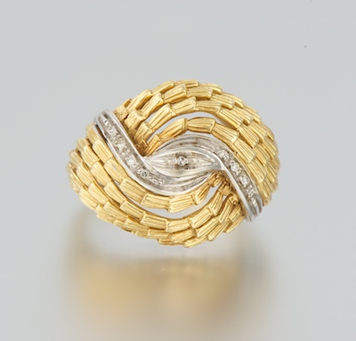 An Italian 18k Gold and Diamond